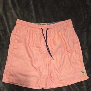 Men's Athletic Pink Shorts with Drawstring
